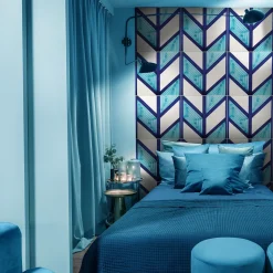 Chi Square Blue & Turquoise Tile