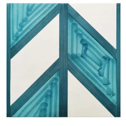 Chi Square Green & White Tile