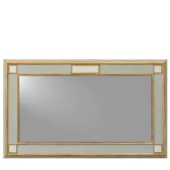 Classic Gilded Wall Mirror with Capodimonte Biscuit Porcelain Plaques