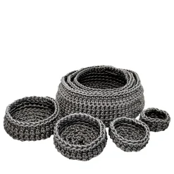 Classico Set of 7 Gray Baskets by Rosanna Contadini
