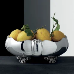 Classic-Style Footed Silver Centerpiece Bowl