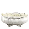 Classic-Style Oval Footed Silver Centerpiece Bowl