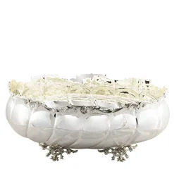 Classic-Style Oval Footed Silver Centerpiece Bowl
