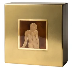 Cloissoné on Satin Brass Box #1