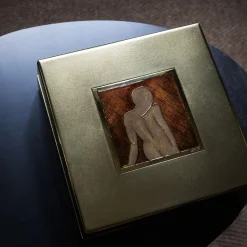 Cloissoné on Satin Brass Box #1