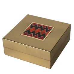 Cloissoné on Satin Brass Box #2