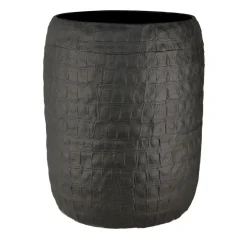 COCCO WASTE BASKET - BLACK OPAQUE