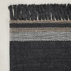 Coco Charcoal Recycled PET In&Outdoor Rug by Carlotta Fortuna #1