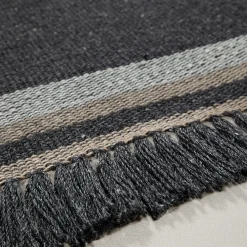 Coco Charcoal Recycled PET In&Outdoor Rug by Carlotta Fortuna #1