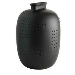 Code Black Ceramic Vase with Black Dots By Arik Levy