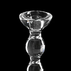 Collier Crystal Low Candle Holder