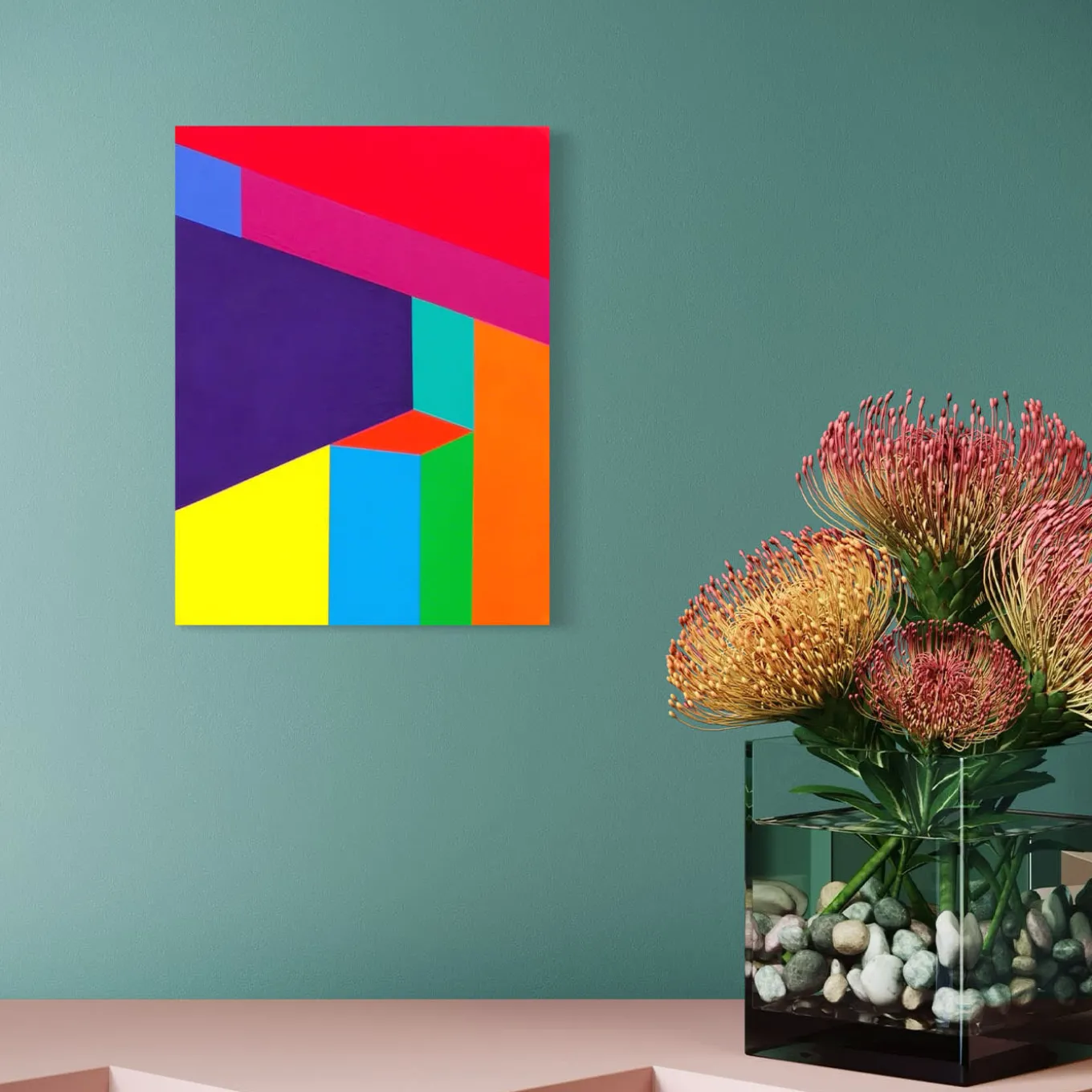 Color Spaces Albirit Acrylic Painting on Canvas