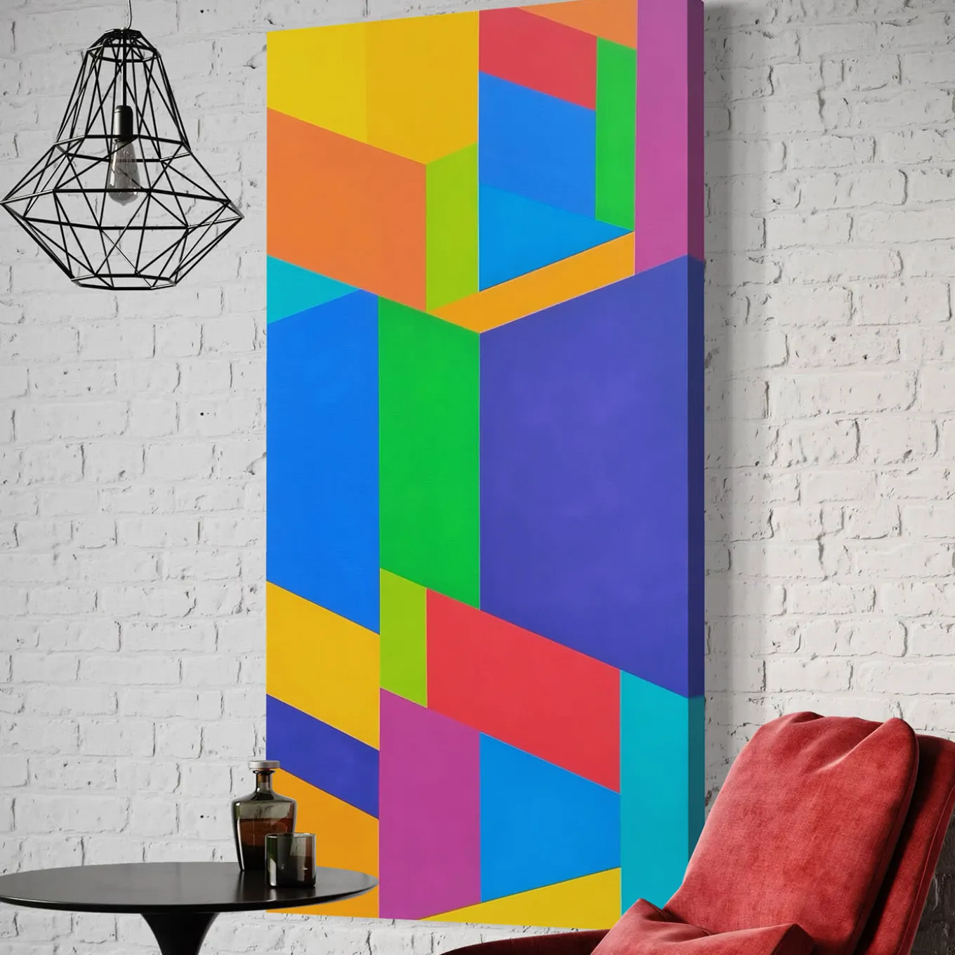 Color Spaces Allegria Acrylic Painting on Canvas