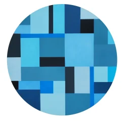 Color Spaces Rhythm and Blues Acrylic Painting on Canvas