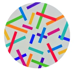 Color Spaces Rhythm and Colors Acrylic Painting on Canvas