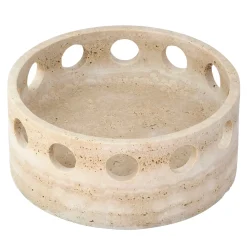 Colosseum satin Travertino marble Centrepiece