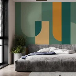 Composition Green Bhaus 100 Wallpaper