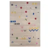 Confetti Creamy White Inky Sea Hand Tufted Rug