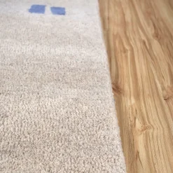 Confetti Creamy White Inky Sea Hand Tufted Rug