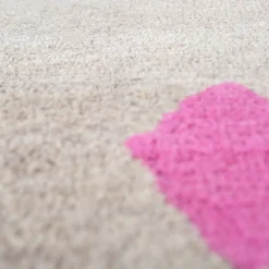 Confetti Creamy White Inky Sea Hand Tufted Rug