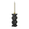 Constantin Black Marble Candle Holder by Agustina Bottoni
