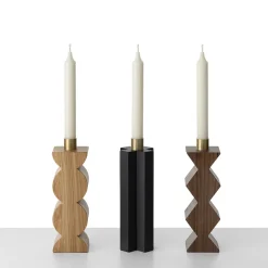 Constantin Walnut Candle Holder by Agustina Bottoni