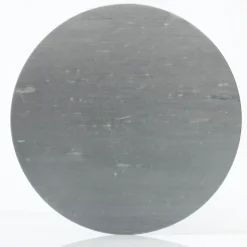 Convivio Round Centerpiece in Grey Bardiglio Marble