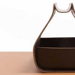 Copenhagen Large Brown Storage Basket by Gio Tirotto