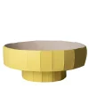 Coppa Ninfea Corteccia B11/Giallo Limone Centerpiece