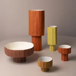 Coppa Ninfea Corteccia C10/Terracotta scura Centerpiece