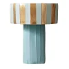 Coppa Ninfea Corteccia D2/Verde Azzurro Chiaro Centerpiece with Gold Accents