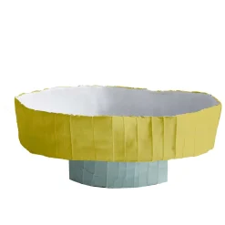 Coppa Ninfea Corteccia Yellow and White Centerpiece