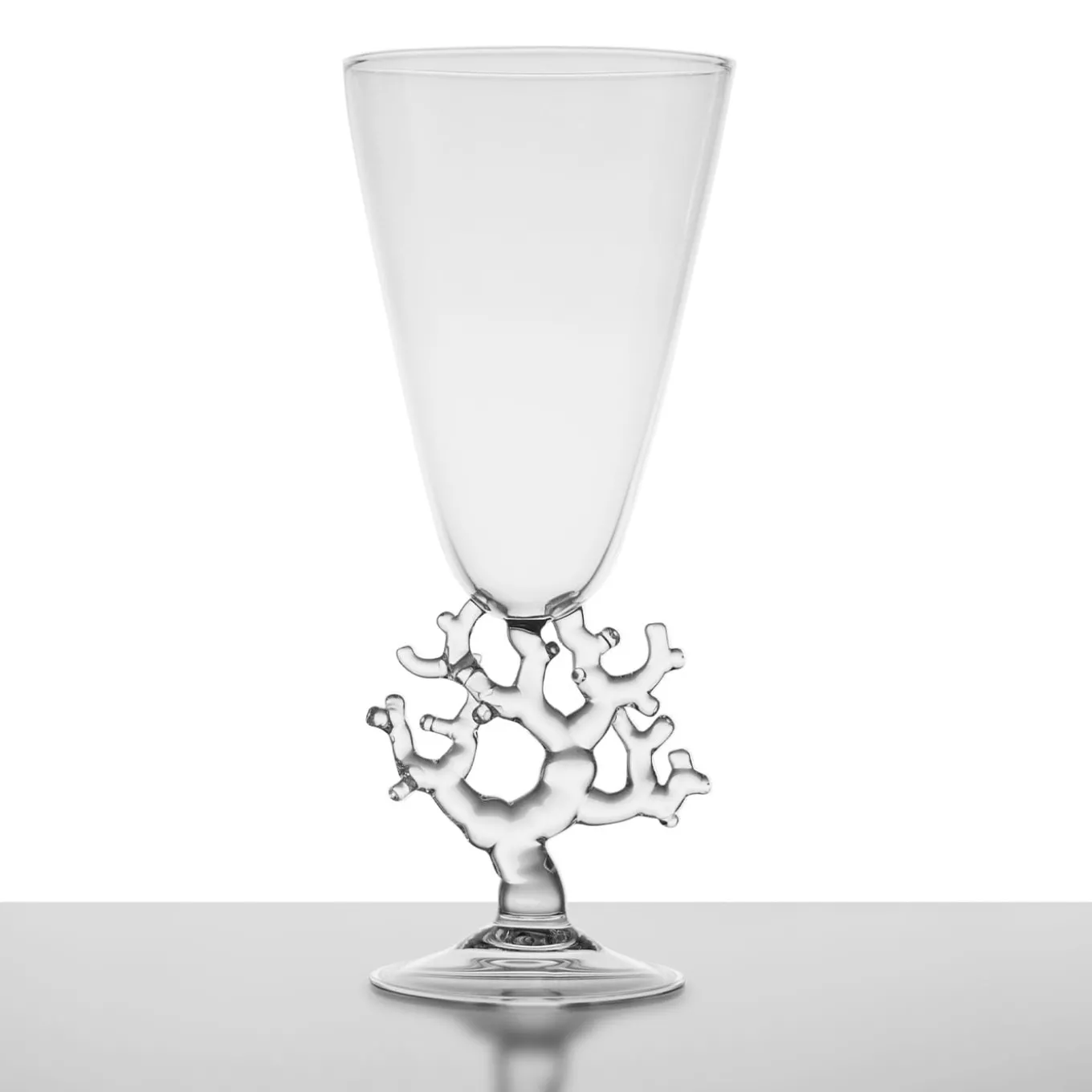 Coral Glass Decorative Vase