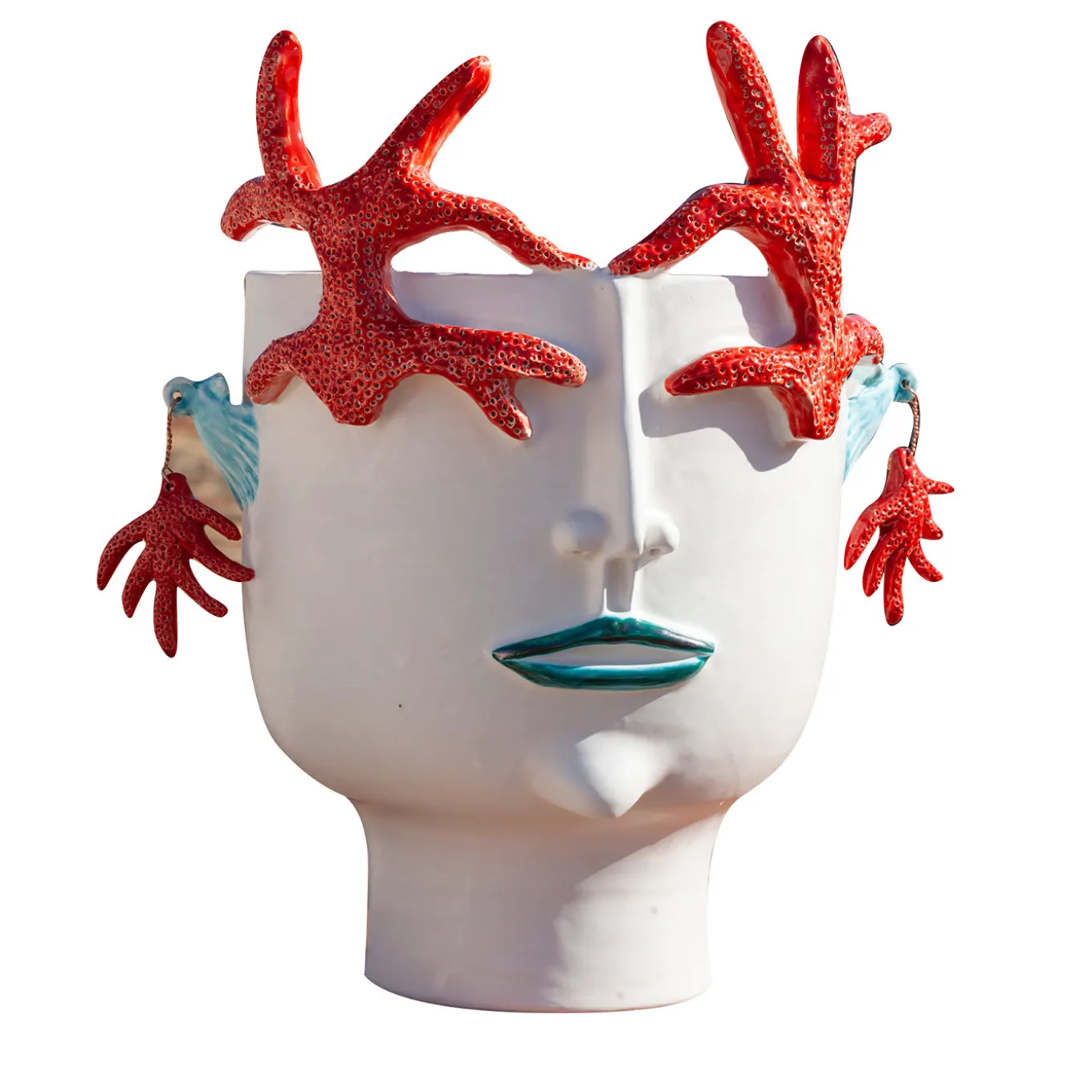 Corallina The Girl Who Defends The Sea Head Vase