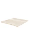 Cream Heavy Linen Bed Cover with Piping