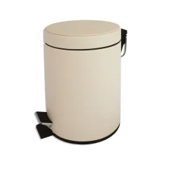 Cream Toilette Bin