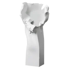 Crespano Merz white ceramic vase