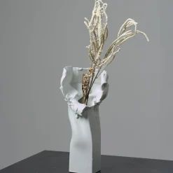 Crespano Merz white ceramic vase