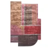 Crimson Burst Cola & Leather Brown Hand Tufted Rug