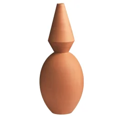 Crisos Terracotta Vase by Jean-Christophe Clair