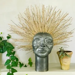 Curly Head Sculpture