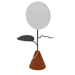 Custode Anthracite/Red Alicante Jewelry Stand with Mirror