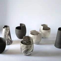 Cut Medium Naked Dark Vase