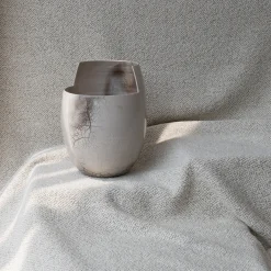 Cut Medium Raku Clear Vase