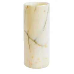 Cylindrical Vase in Paonazzo marble
