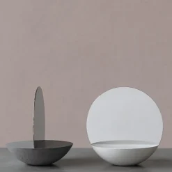 D30 Double-Sided Table Mirror in Dark Gray