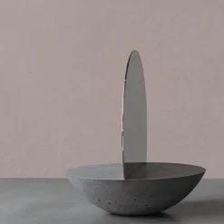 D30 Double-Sided Table Mirror in Dark Gray