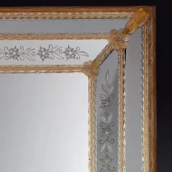 Da Mula Rectangular Murano Glass Mirror