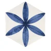Daamè Set of 28 Hexagonal Blue Tiles #1