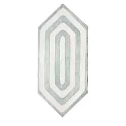 Daamè Set of 38 Rhomboid Gray and White Tiles
